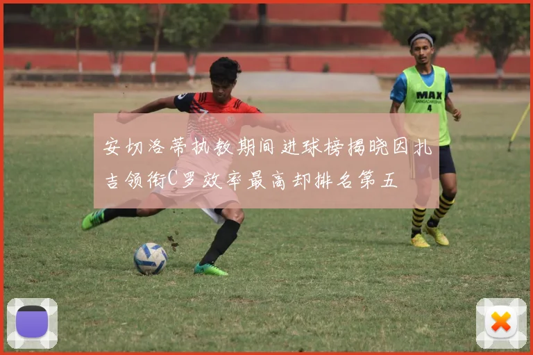 安切洛蒂执教期间进球榜揭晓因扎吉领衔C罗效率最高却排名第五